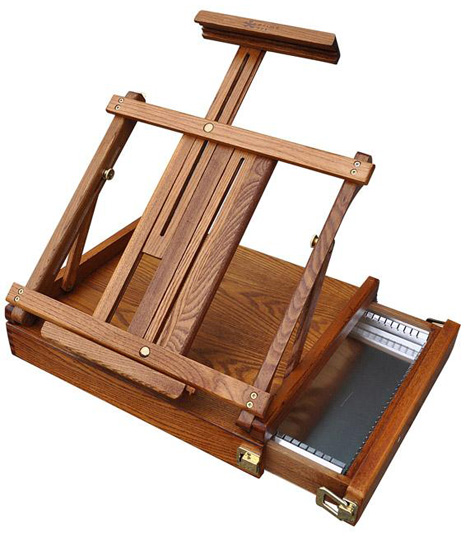 Easles - Renoir Table Box Easel - Metal Tray