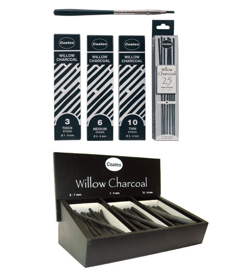 Pencils, Crayons, Charcoal - Coates Willow Charcoal